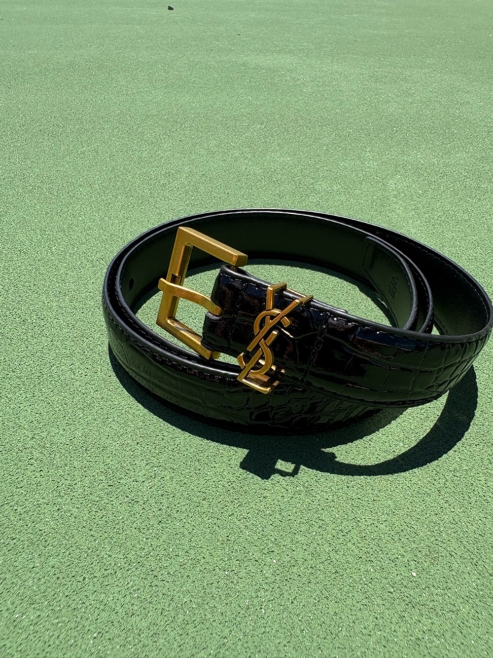 Leather Belt YSL Buckle - Picture 3 of 8